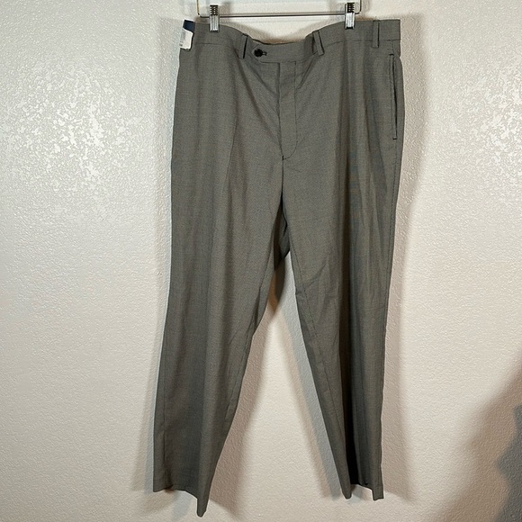 Ralph Lauren Black & White Micro Houndstooth Trousers Size 38x30 NWT - Picture 1 of 9